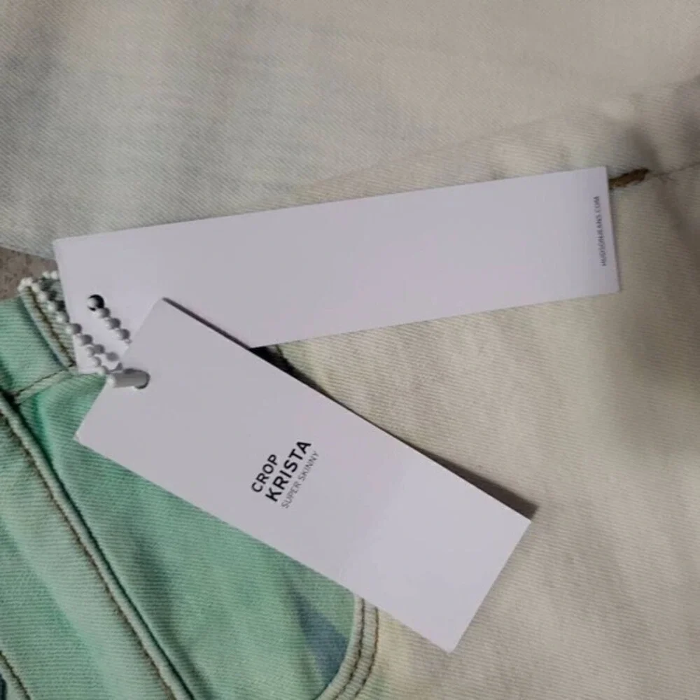 Hudson‎ Jeans Crop Krista Super Skinny Mint Ombre Wash Size 30